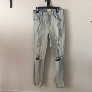High rise jeans